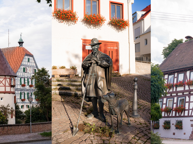 Ein Ausschnitt aus den fünf Stadtteilen von Weil der Stadt.