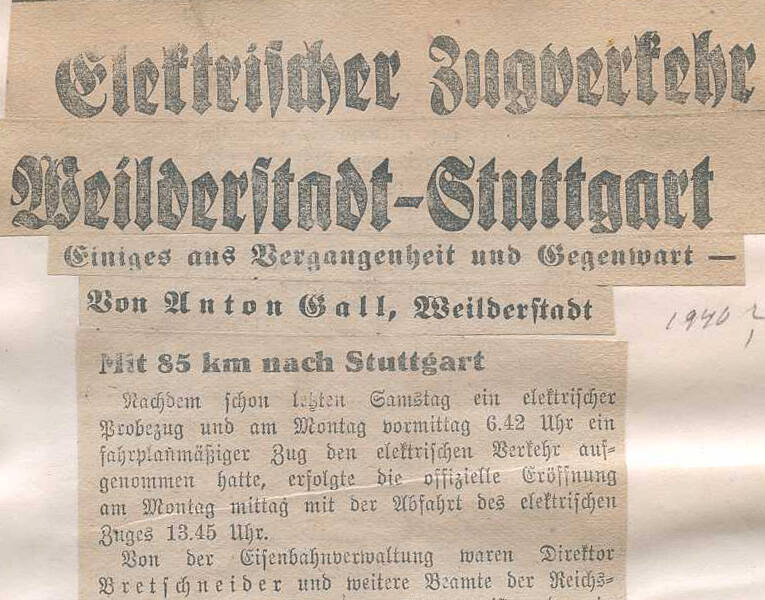 Ein alter Zeitungsartikel.