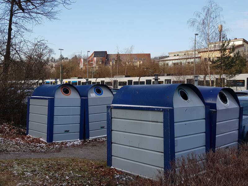 Ein Containerstandort.