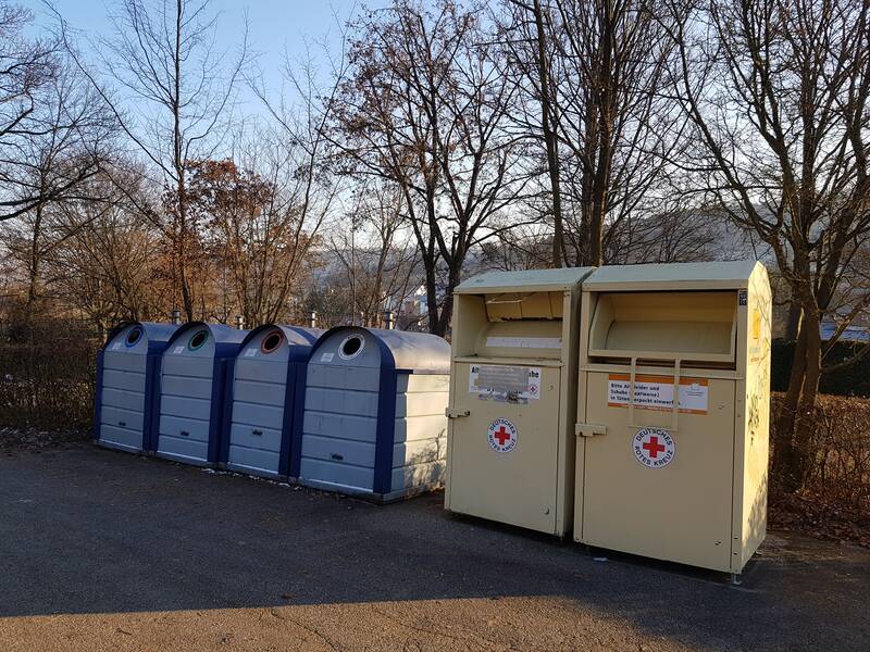 Der Containerstandort Alfred-Thumm-Straße in Münklingen.