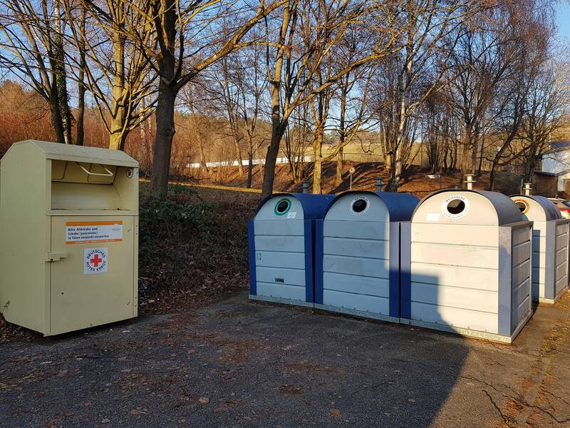 Der Containerstandort Lehninger Weg in Münklingen.