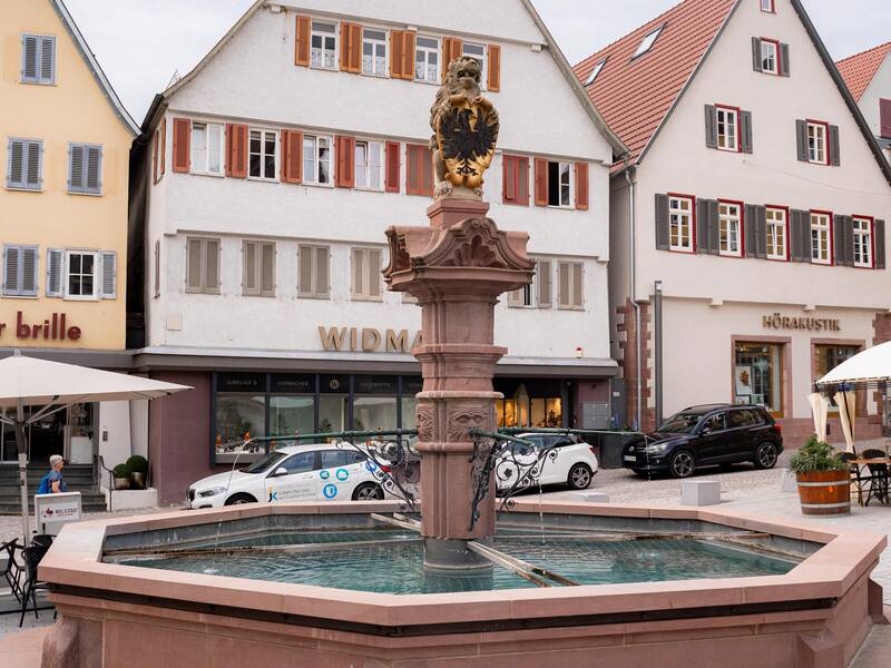 Ein Brunnen.