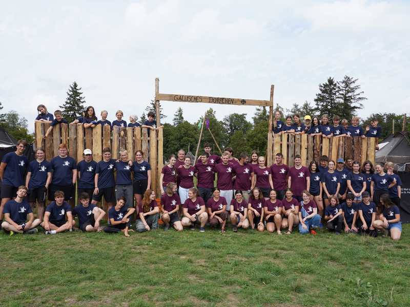 Gruppenfoto vom Stamm auf dem Sommerzeltlager 2023